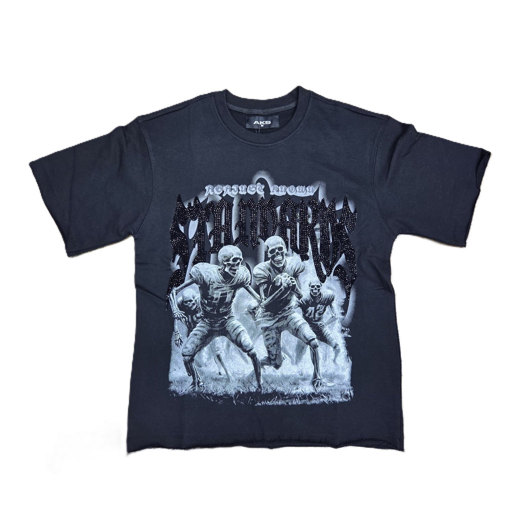 AKS Blitz Rhinestones Cropped Tee