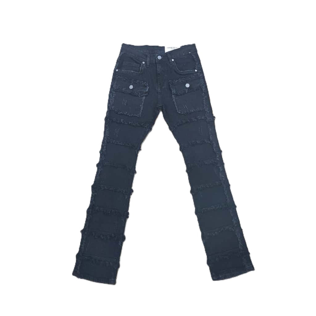 Fwrd Denim Kids Flap Pocket Stacked Jean With Frills